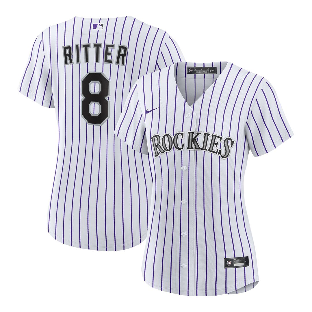 Ryan Ritter Colorado Rockies Women's Home Replica Jersey - White