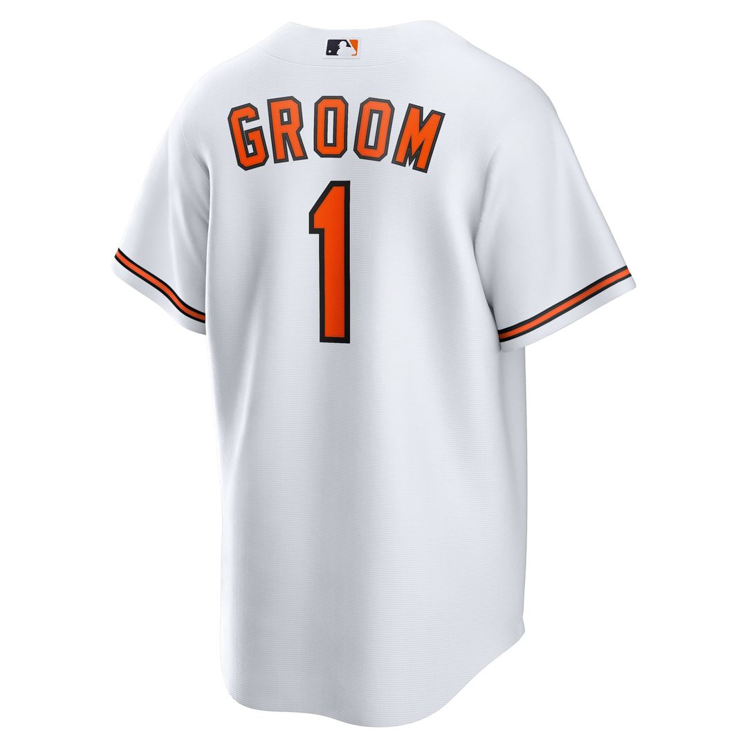 Baltimore Orioles #1 Groom Home Replica Jersey - White