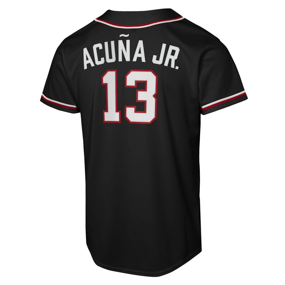 Ronald Acuña Jr. Atlanta Braves Youth Fashion Replica Player Jersey - Black