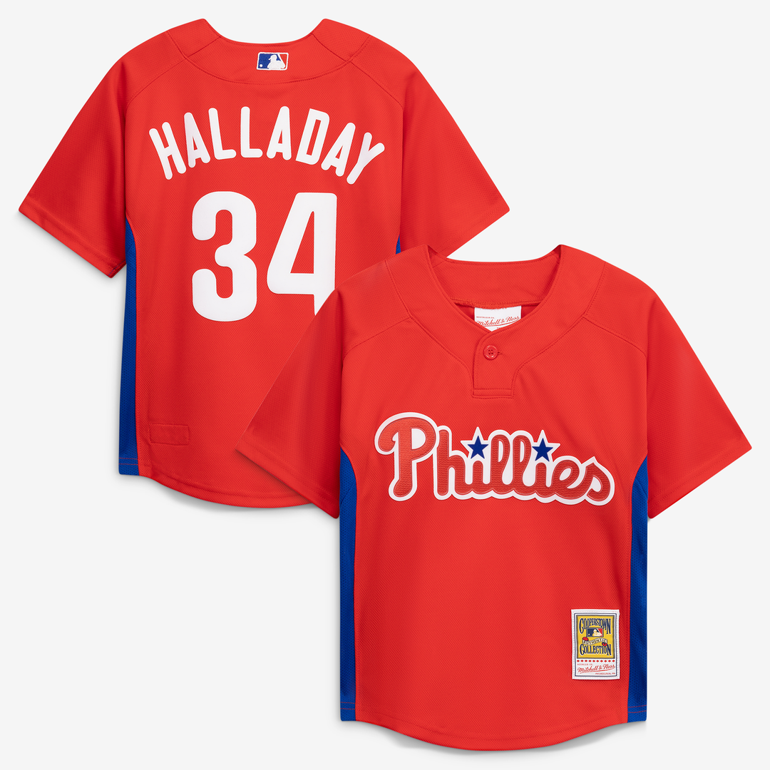 Roy Halladay Philadelphia Phillies Toddler Cooperstown Collection Mesh Batting Practice Jersey - Red