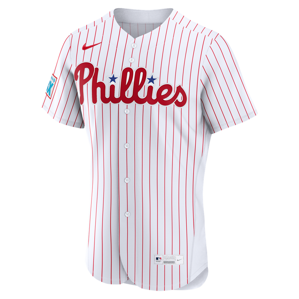 Bryce Harper Philadelphia Phillies Alternate Authentic Sponsor Patch Jersey - Light Blue