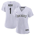 Colorado Rockies Women's #1 Mom Home Replica Jersey - White