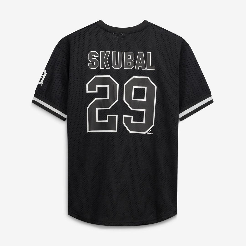 Tarik Skubal Detroit Tigers Fanatics Big & Tall Heavyweight Mesh Jersey - Black/White