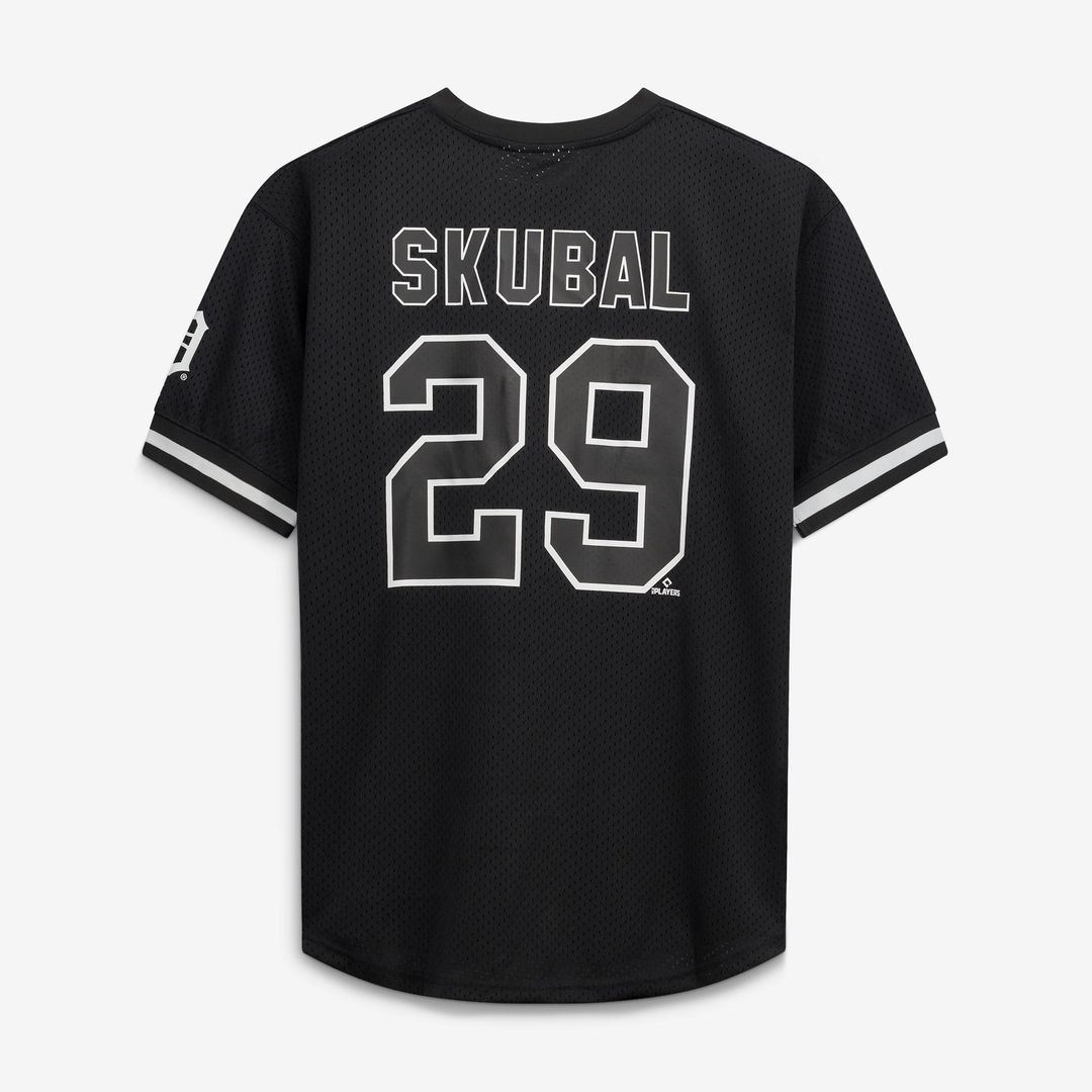 Tarik Skubal Detroit Tigers Fanatics Big & Tall Heavyweight Mesh Jersey - Black/White