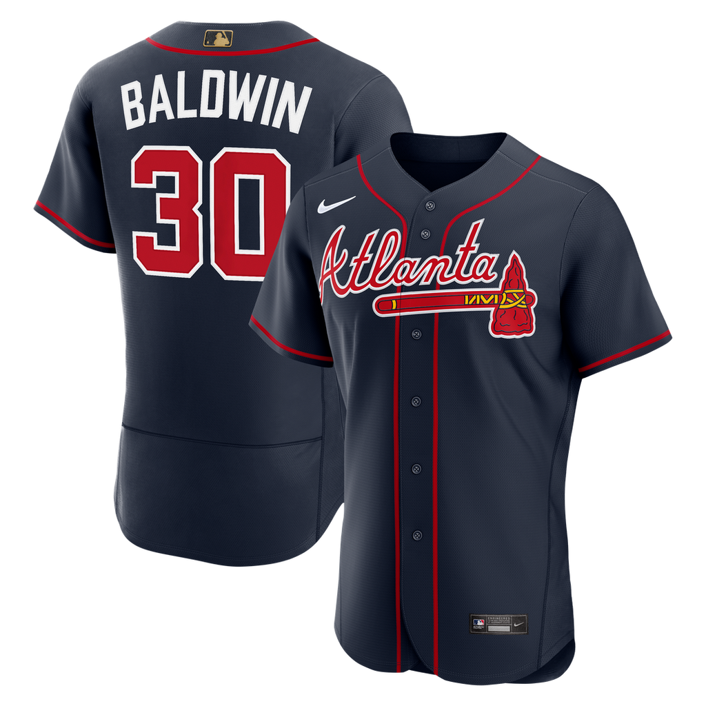 Drake Baldwin Atlanta Braves Alternate MLB Awards Authentic Jersey - Navy