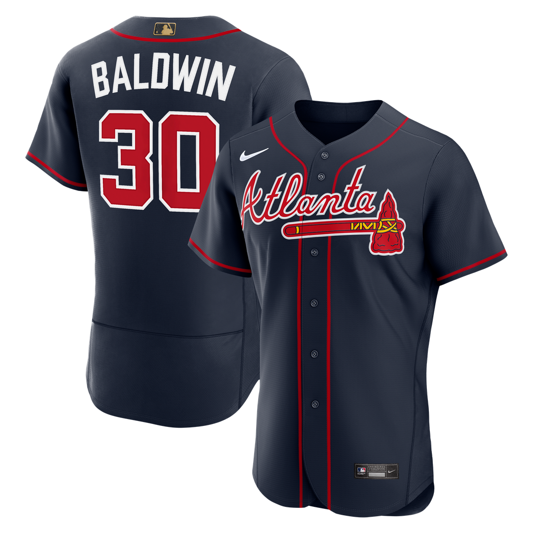 Drake Baldwin Atlanta Braves Alternate MLB Awards Authentic Jersey - Navy
