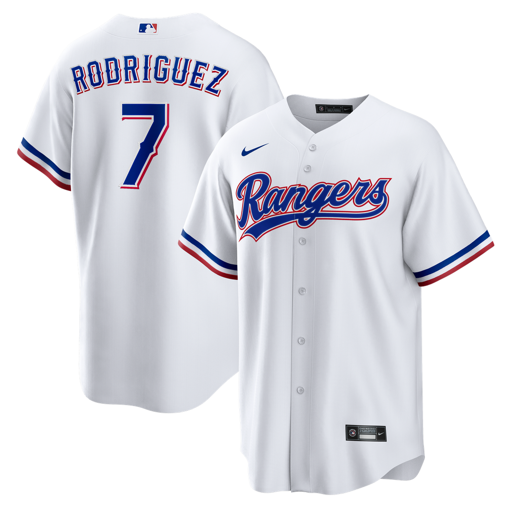 Ivan Rodriguez Texas Rangers Home Retired Player Replica Jersey - White
