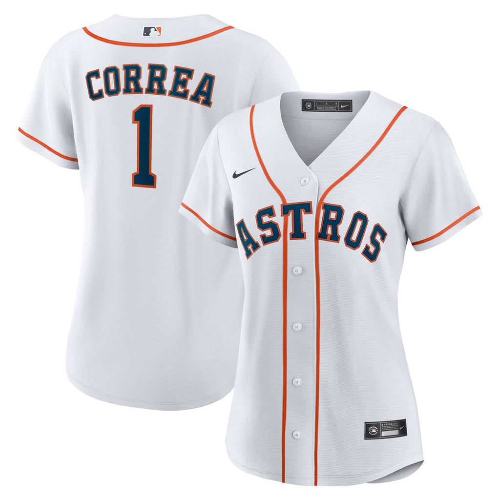 Carlos Correa Houston Astros Women's Home Replica Jersey - White