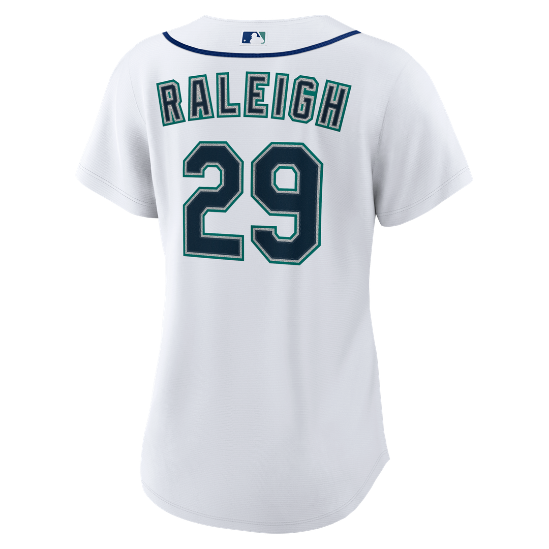 Cal Raleigh Seattle Mariners Women's Home Replica Jersey - White