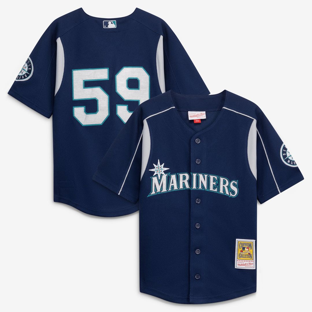 Felix Hernandez Seattle Mariners Preschool Cooperstown Collection Batting Practice Jersey - Navy