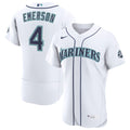 Colt Emerson Seattle Mariners Home 50th Season Authentic Jersey - White