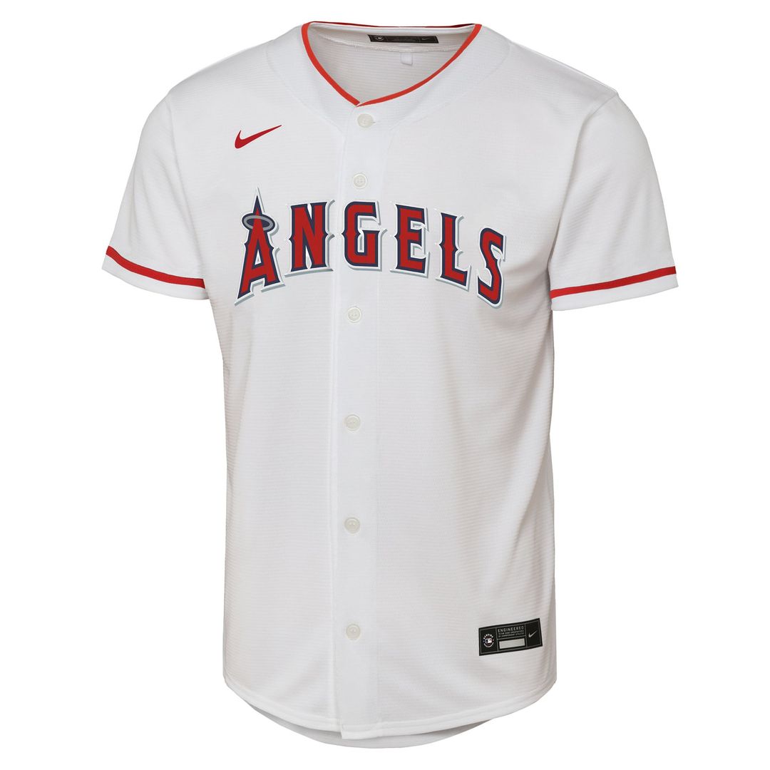 Mike Trout Los Angeles Angels Youth Home Replica Player Jersey - White