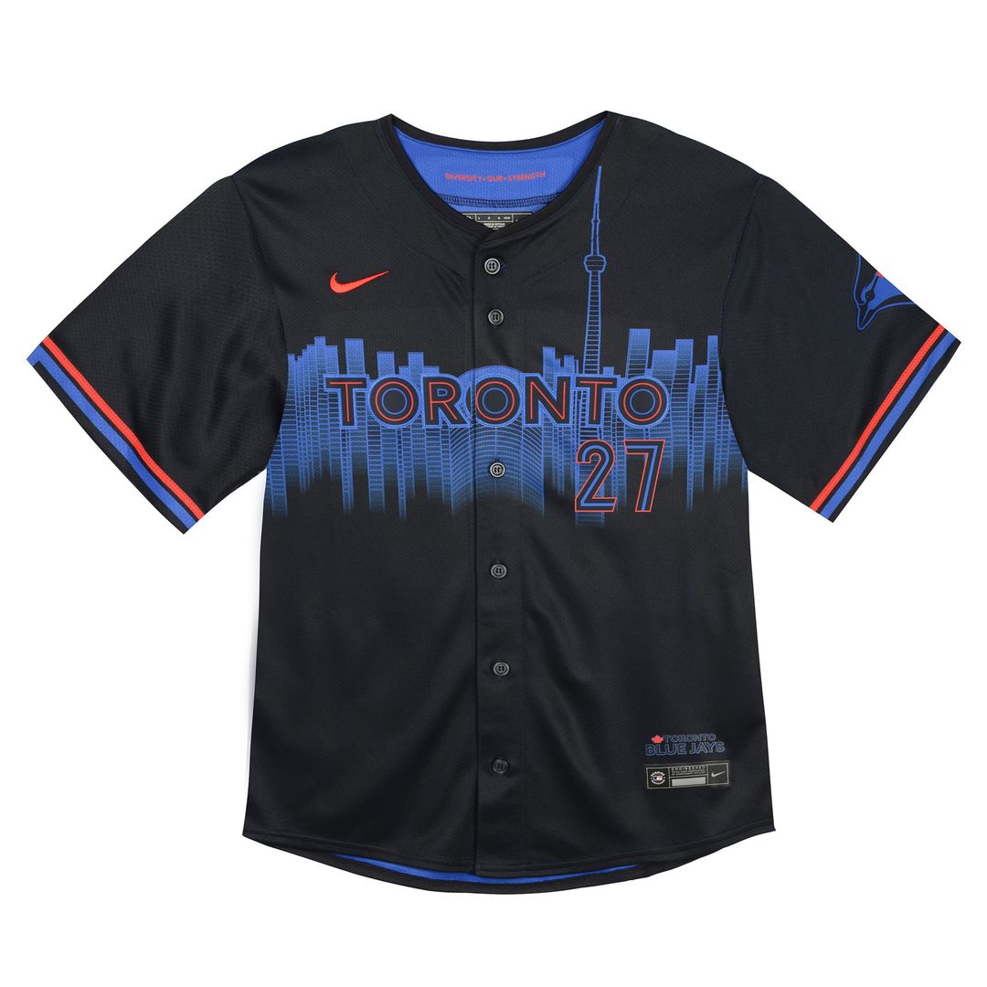 Vladimir Guerrero Toronto Blue Jays Toddler 2024 City Connect Limited Player Jersey - Navy