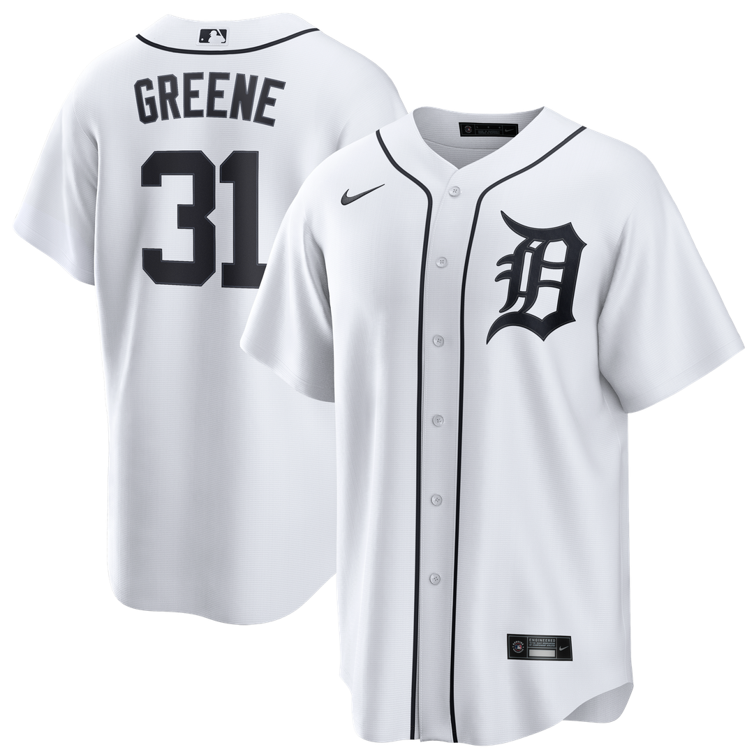 Riley Greene Detroit Tigers Home Replica Jersey - White