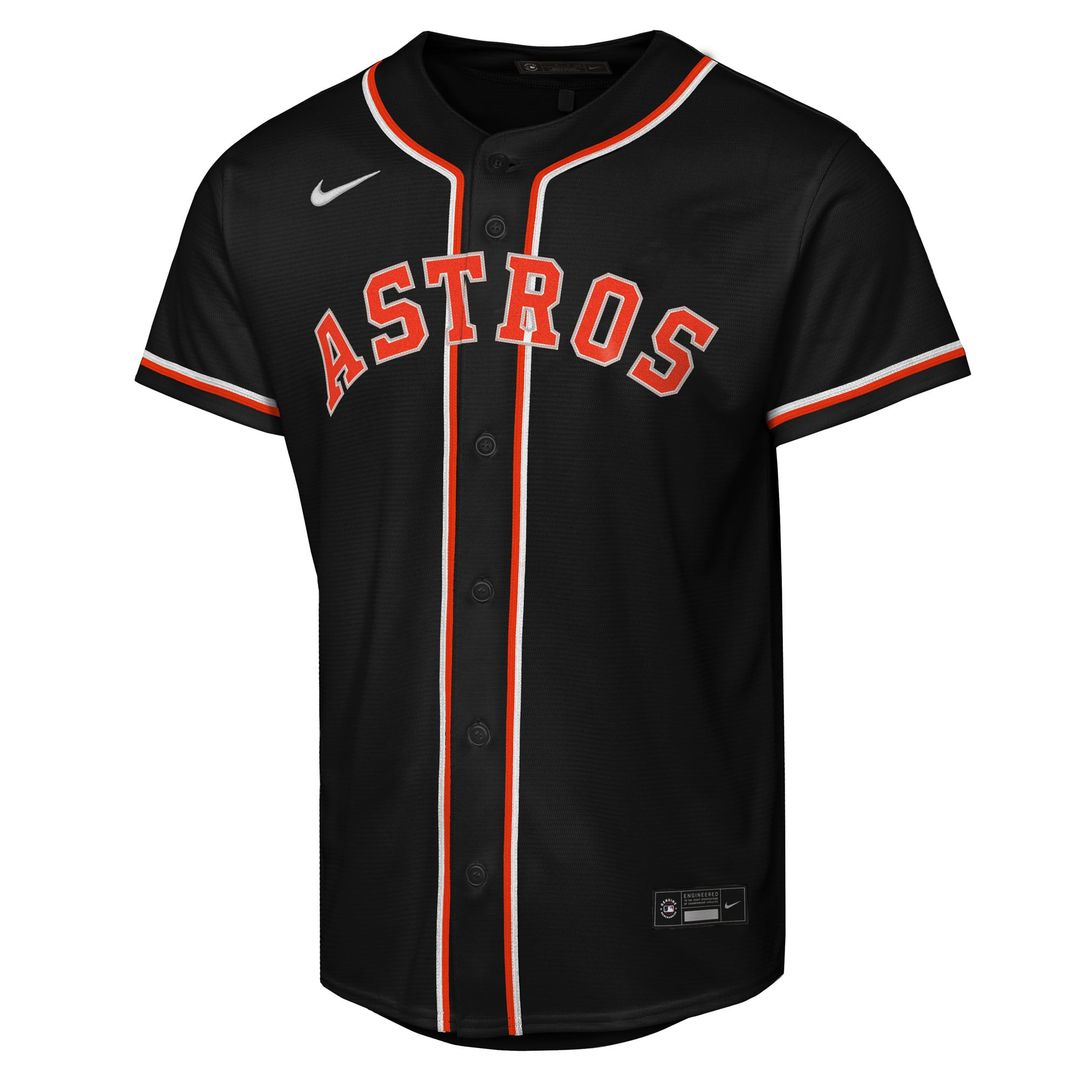 Jose Altuve Houston Astros Youth Fashion Replica Player Jersey - Black