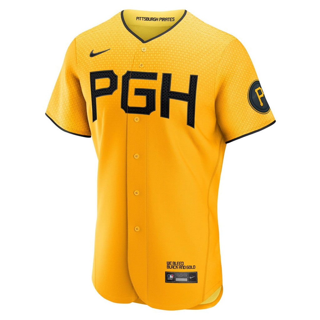 Roberto Clemente Pittsburgh Pirates City Connect Authentic Player Jersey - Gold
