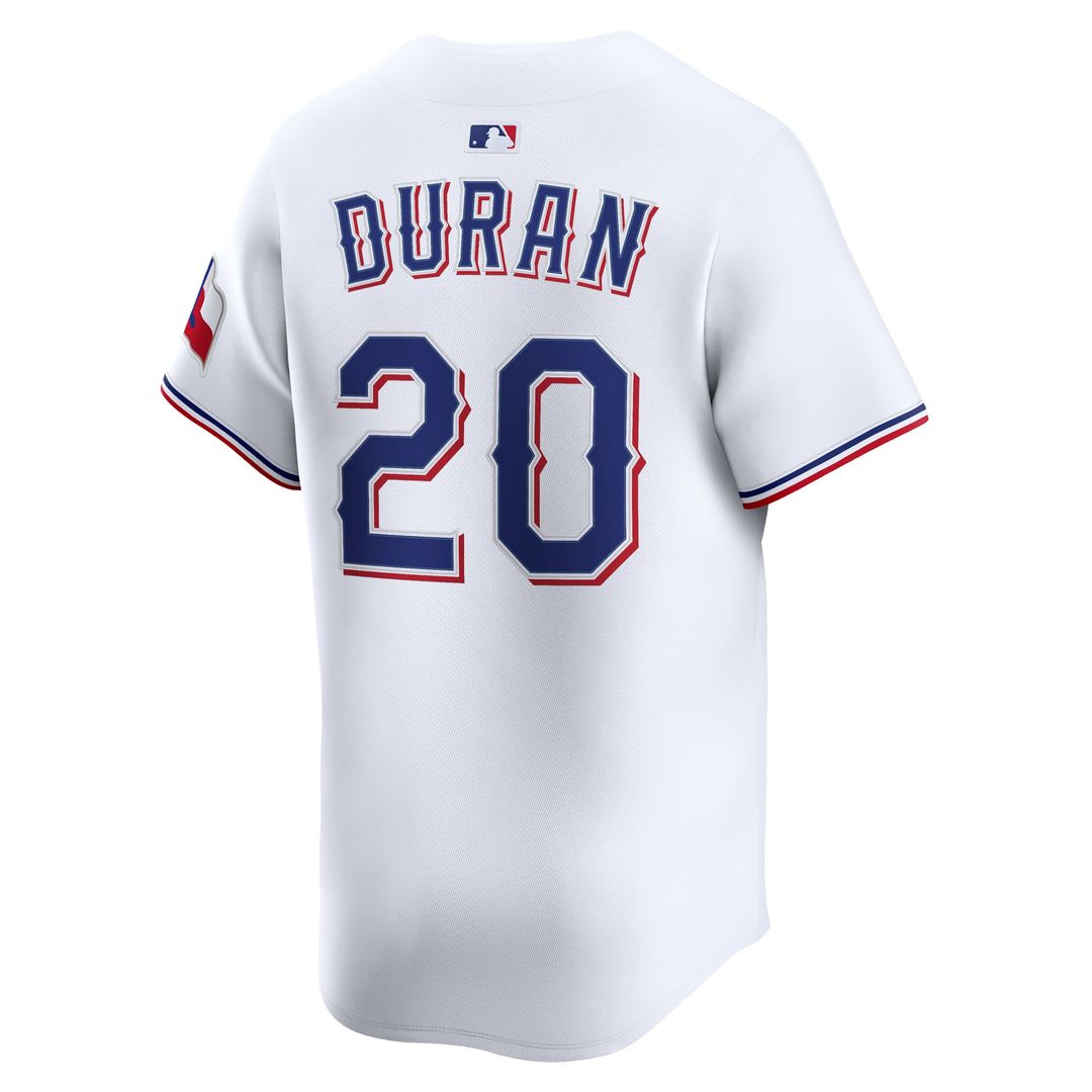 Ezequiel Duran Texas Rangers Home Limited Player Jersey - White