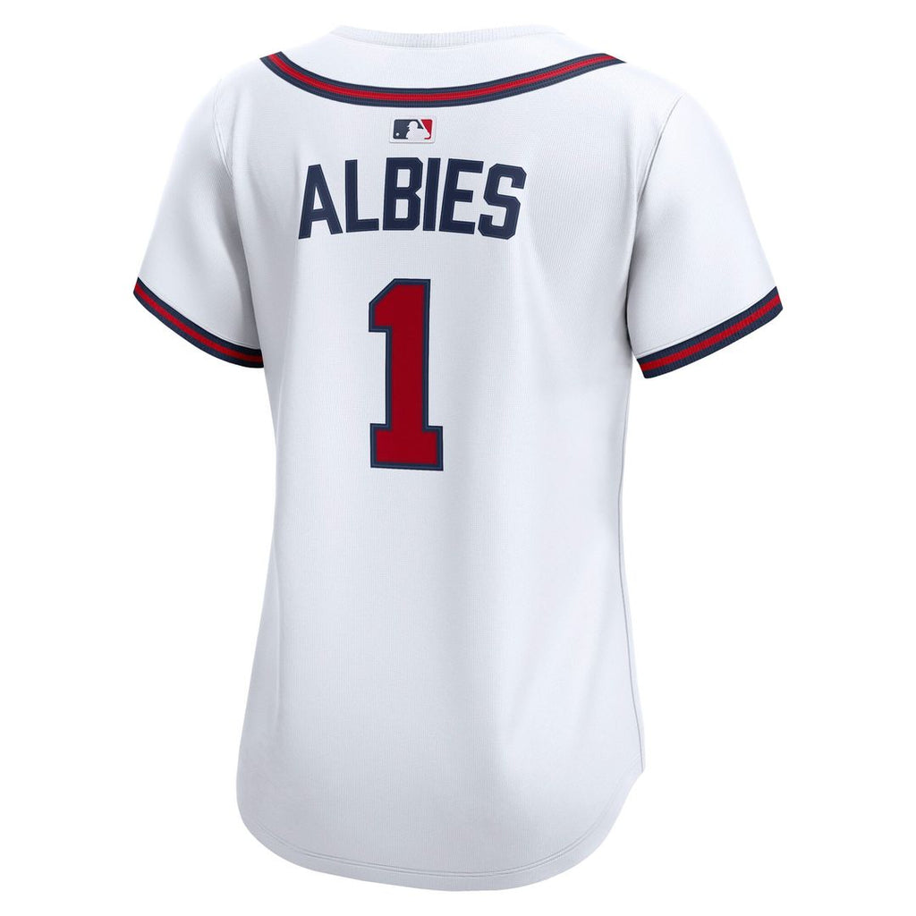 Ozzie Albies Atlanta Braves Women's Home Limited Player Jersey - White