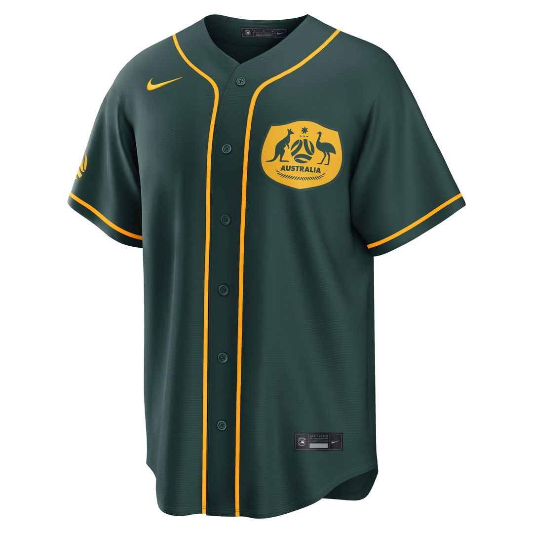 Australia National Team x MLB Stadium Replica Jersey - Green