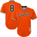 Cal Ripken Jr. Baltimore Orioles Youth Cooperstown Collection Mesh Batting Practice Jersey - Orange