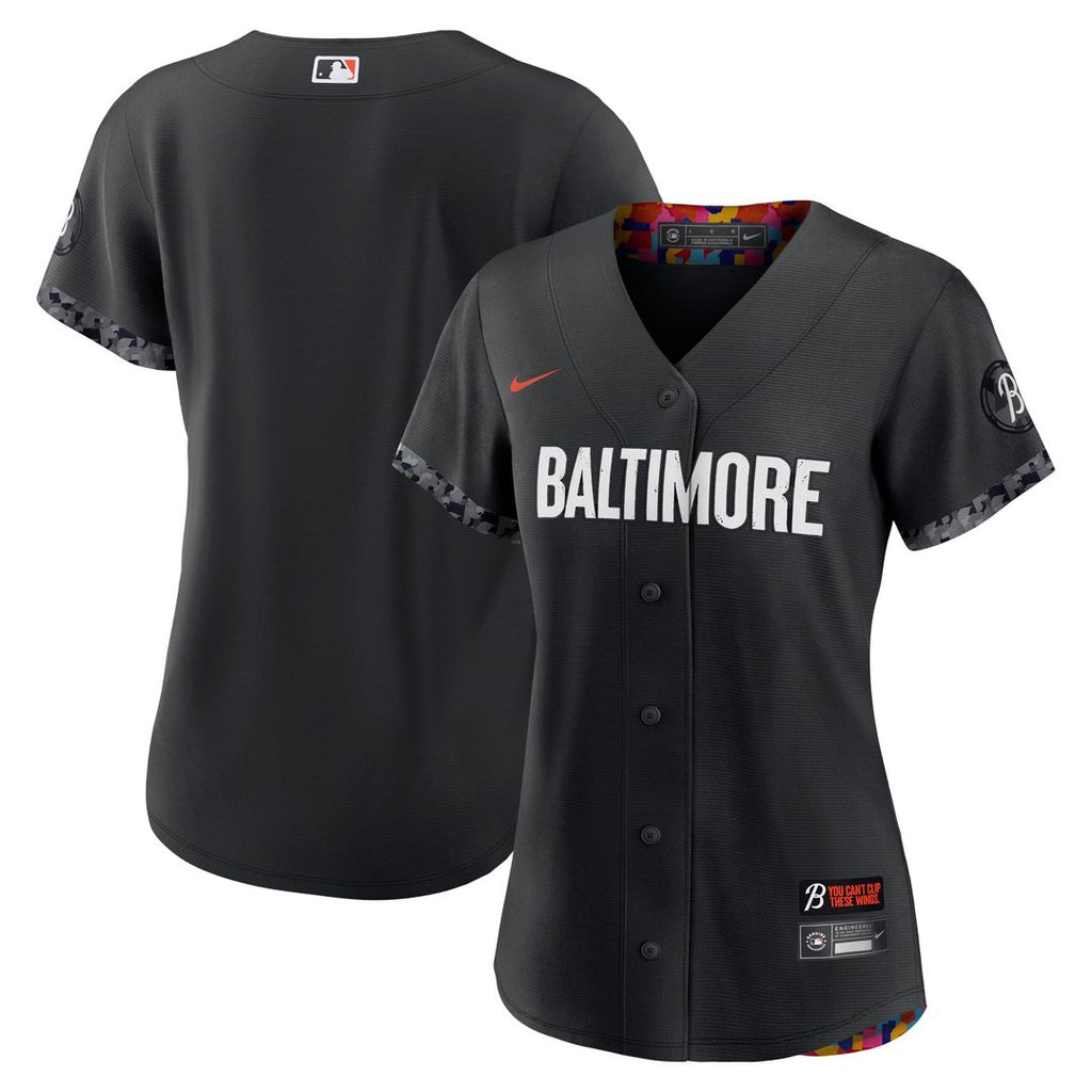 Baltimore Orioles Women's City Connect Replica Jersey - Black
