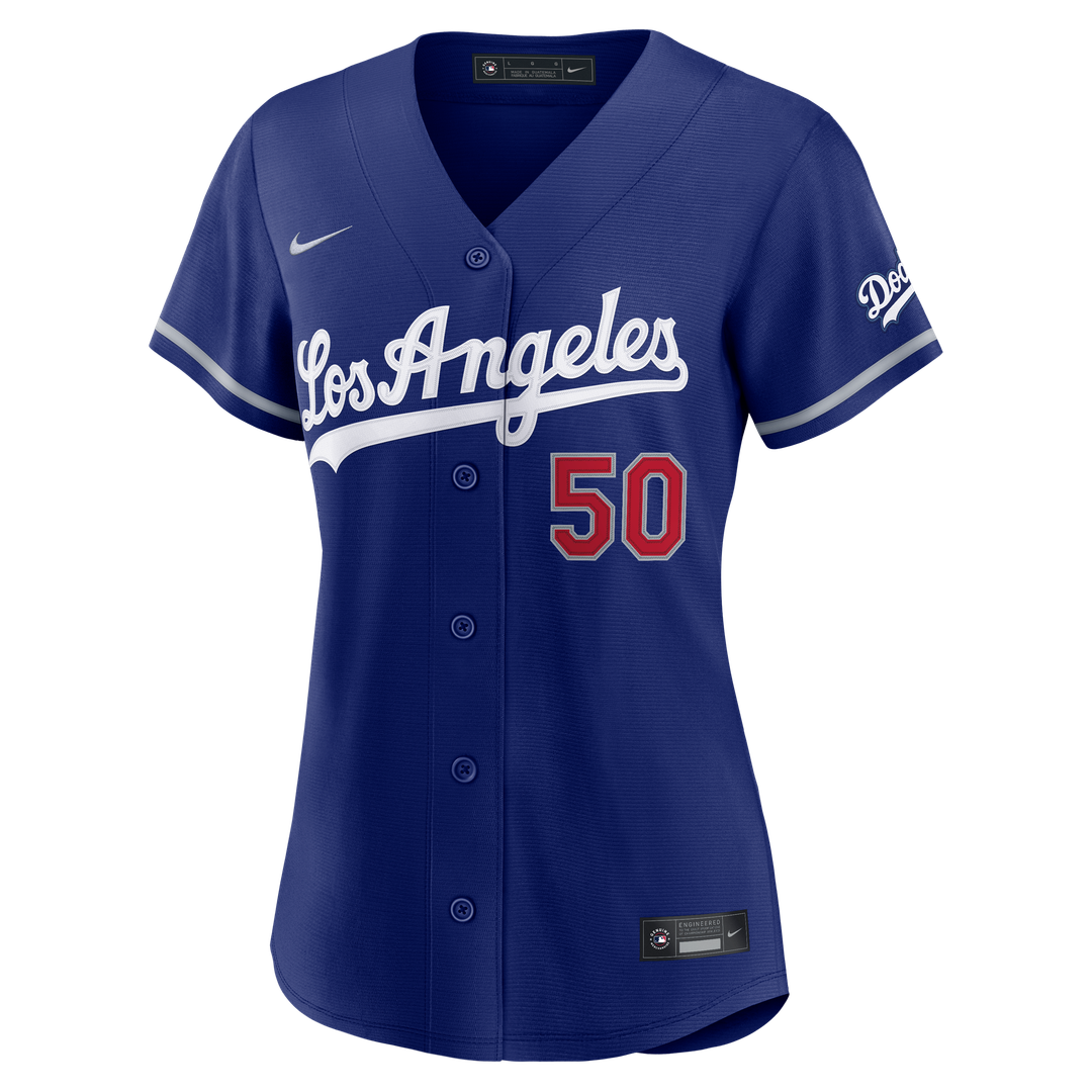 Mookie Betts Los Angeles Dodgers Women's Alternate Stadium Jersey - Royal