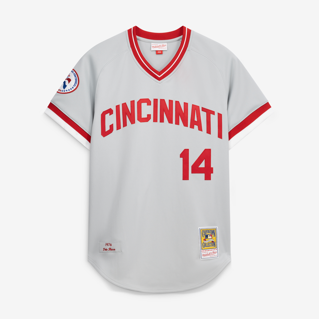 Pete Rose Cincinnati Reds 1976 Authentic Jersey - Gray