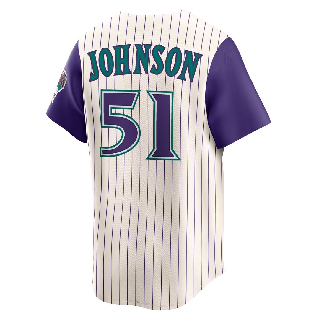 Randy Johnson Arizona Diamondbacks Throwback Cooperstown Collection Limited Jersey - Black