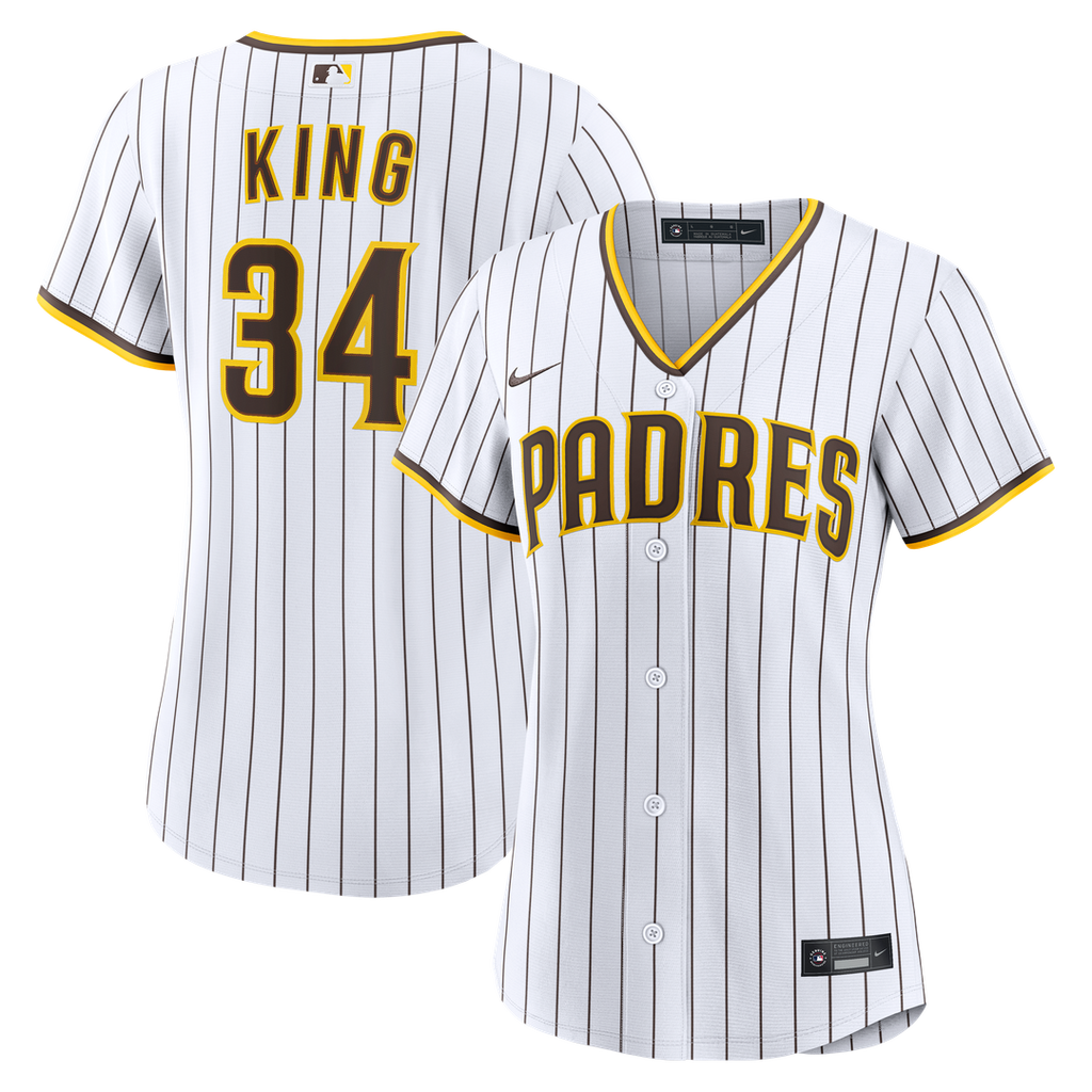 Michael King San Diego Padres Women's Home Replica Jersey - White