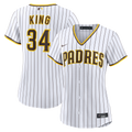 Michael King San Diego Padres Women's Home Replica Jersey - White