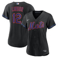 Francisco Lindor New York Mets Women's Alternate Replica Jersey - Black