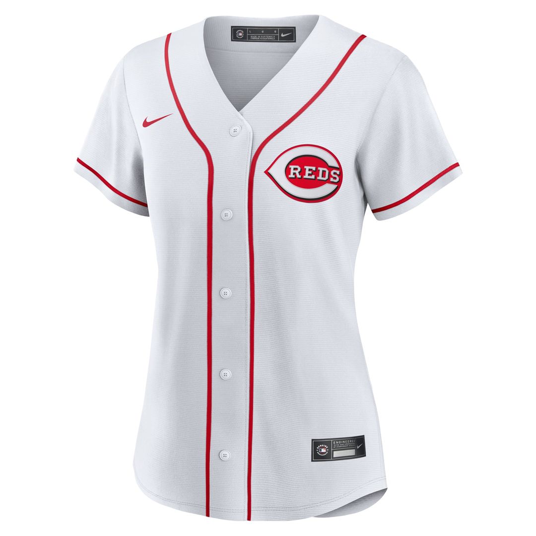 Hunter Greene Cincinnati Reds Women's Home Replica Jersey - White