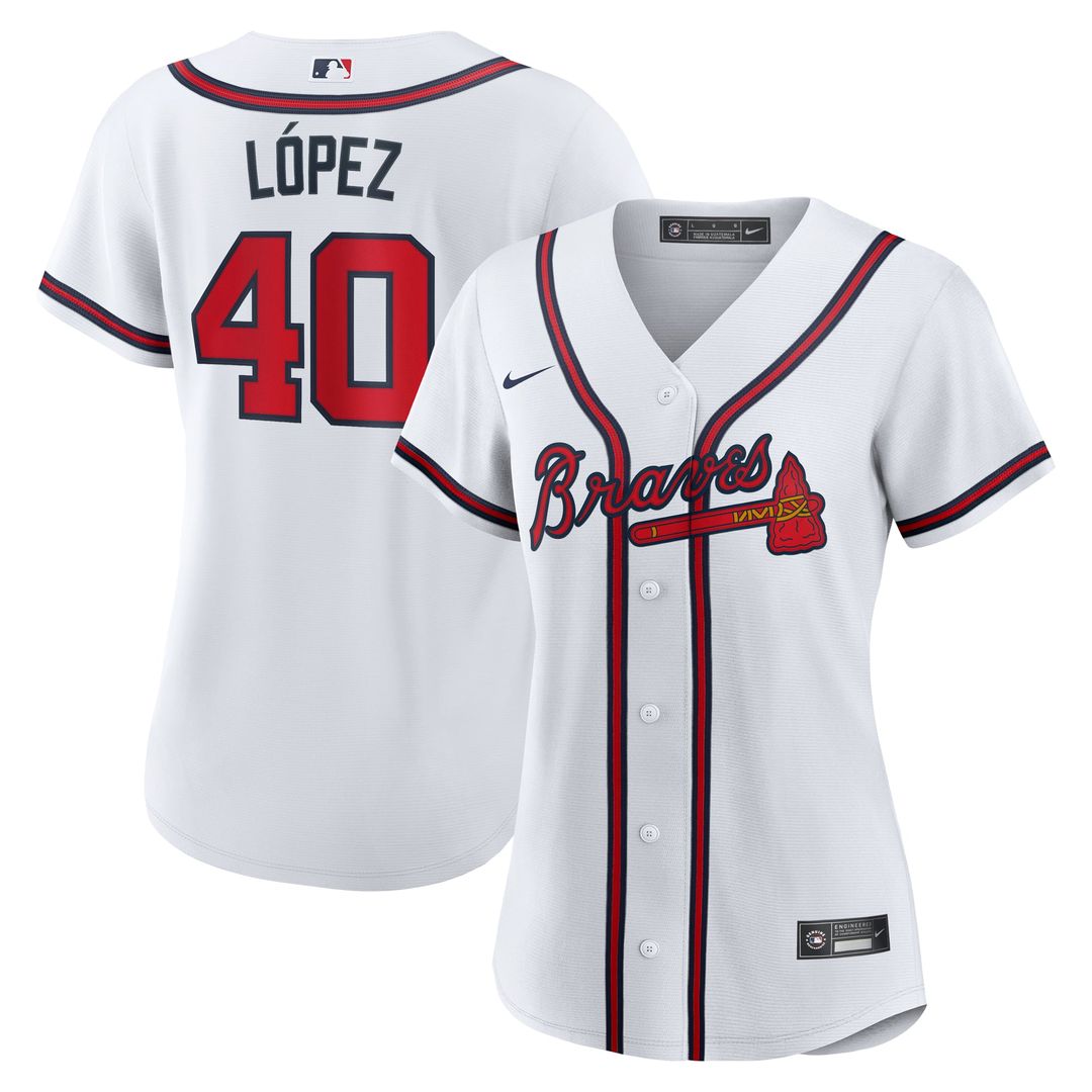 Reynaldo Lopez Atlanta Braves Women's Home Replica Jersey - White