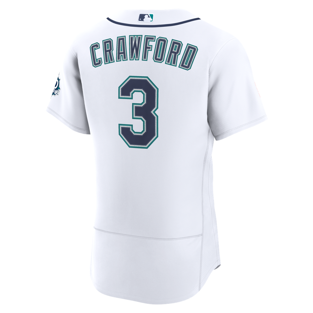 J.P. Crawford Seattle Mariners Home 50th Season Authentic Jersey - White