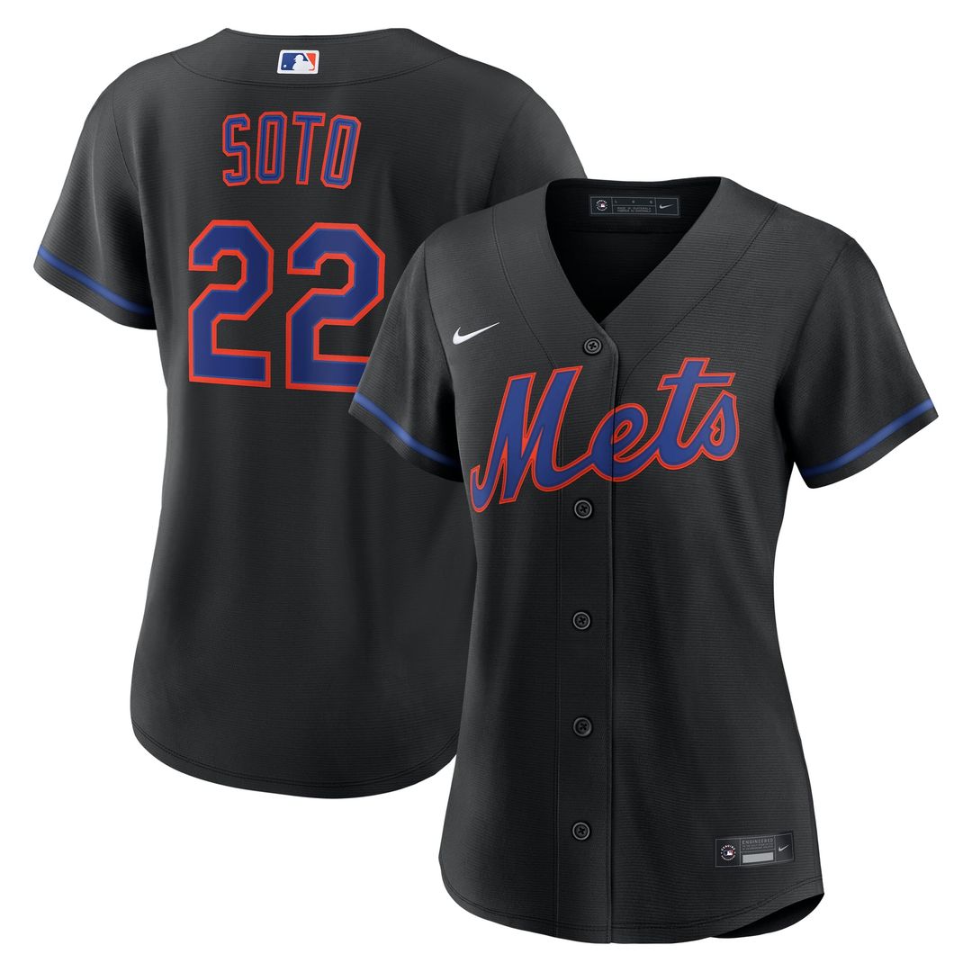 Juan Soto New York Mets Women's Alternate Replica Jersey - Black