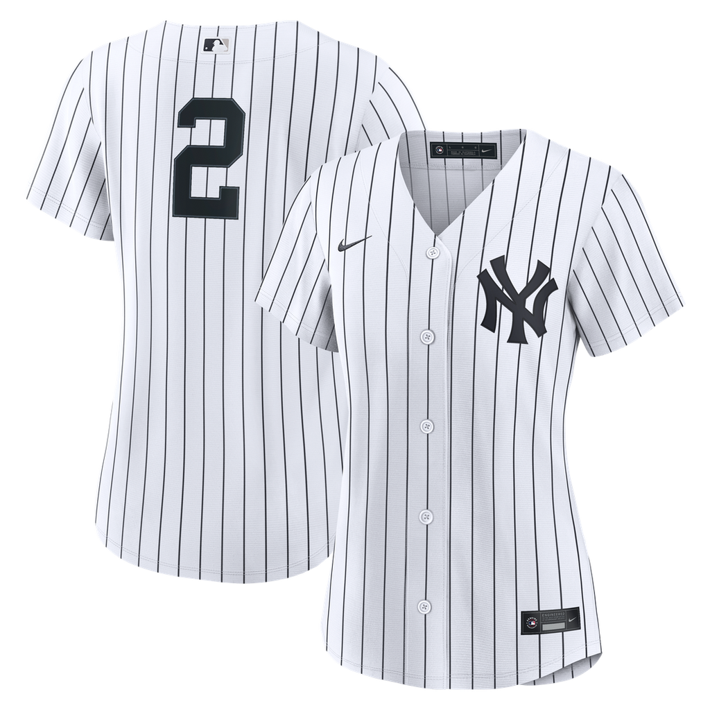 Derek Jeter New York Yankees Women's Home Retired Replica Jersey - White