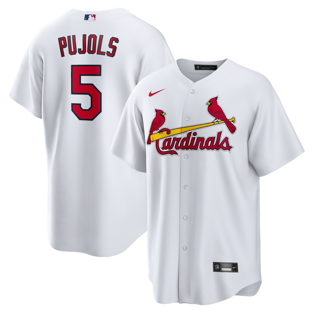 Albert Pujols St. Louis Cardinals Home Retired Player Replica Jersey - White