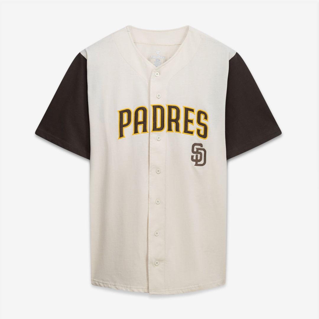 San Diego Padres Profile Big & Tall Two - Color Fashion Jersey - Cream/Brown