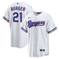 Jake Burger Texas Rangers Home Replica Jersey - White