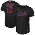 Francisco Lindor New York Mets Youth Alternate Replica Jersey - Black