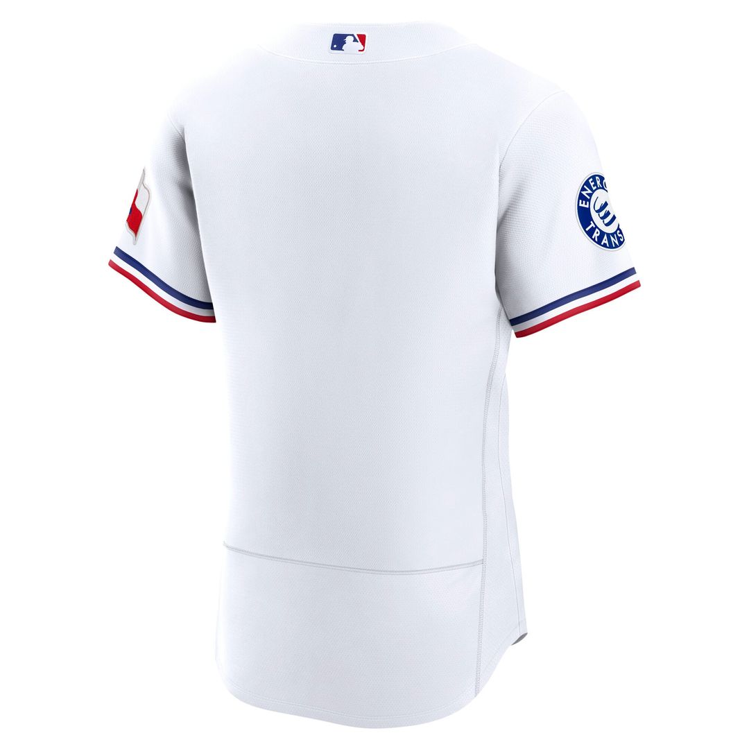 Texas Rangers Home Sponsor Patch Authentic Jersey - White