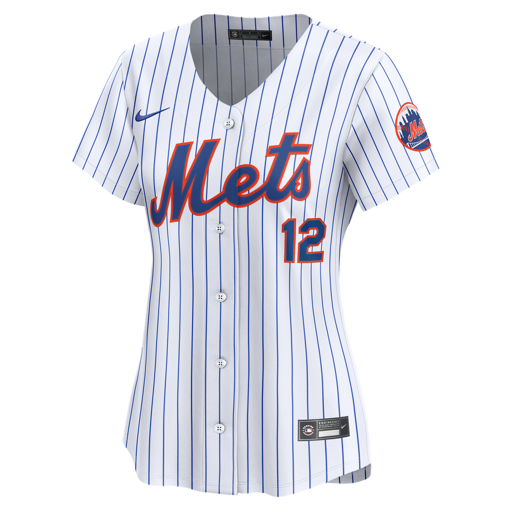 Francisco Lindor New York Mets Women's Home Limited Jersey - White