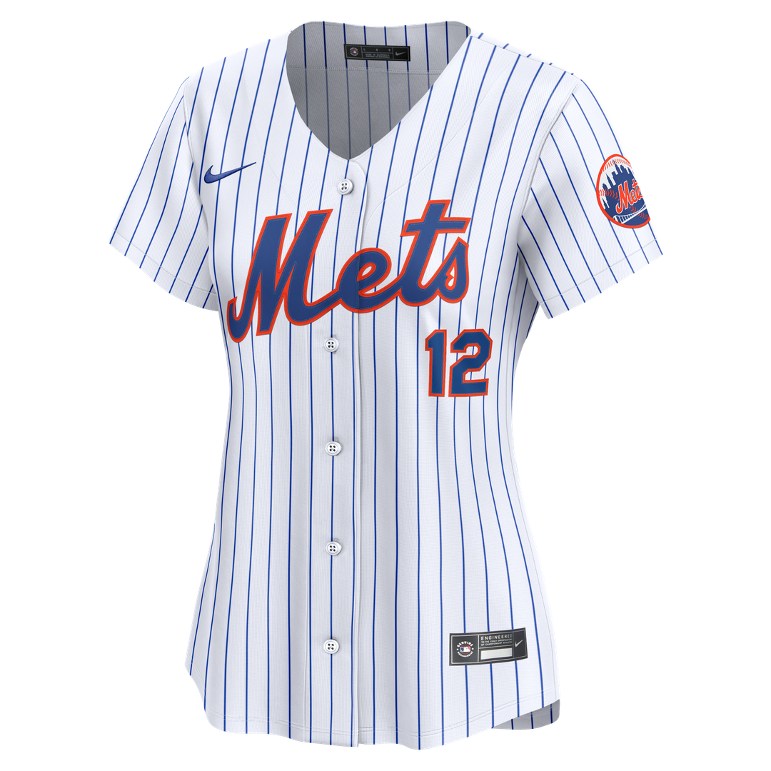 Francisco Lindor New York Mets Women's Home Limited Jersey - White