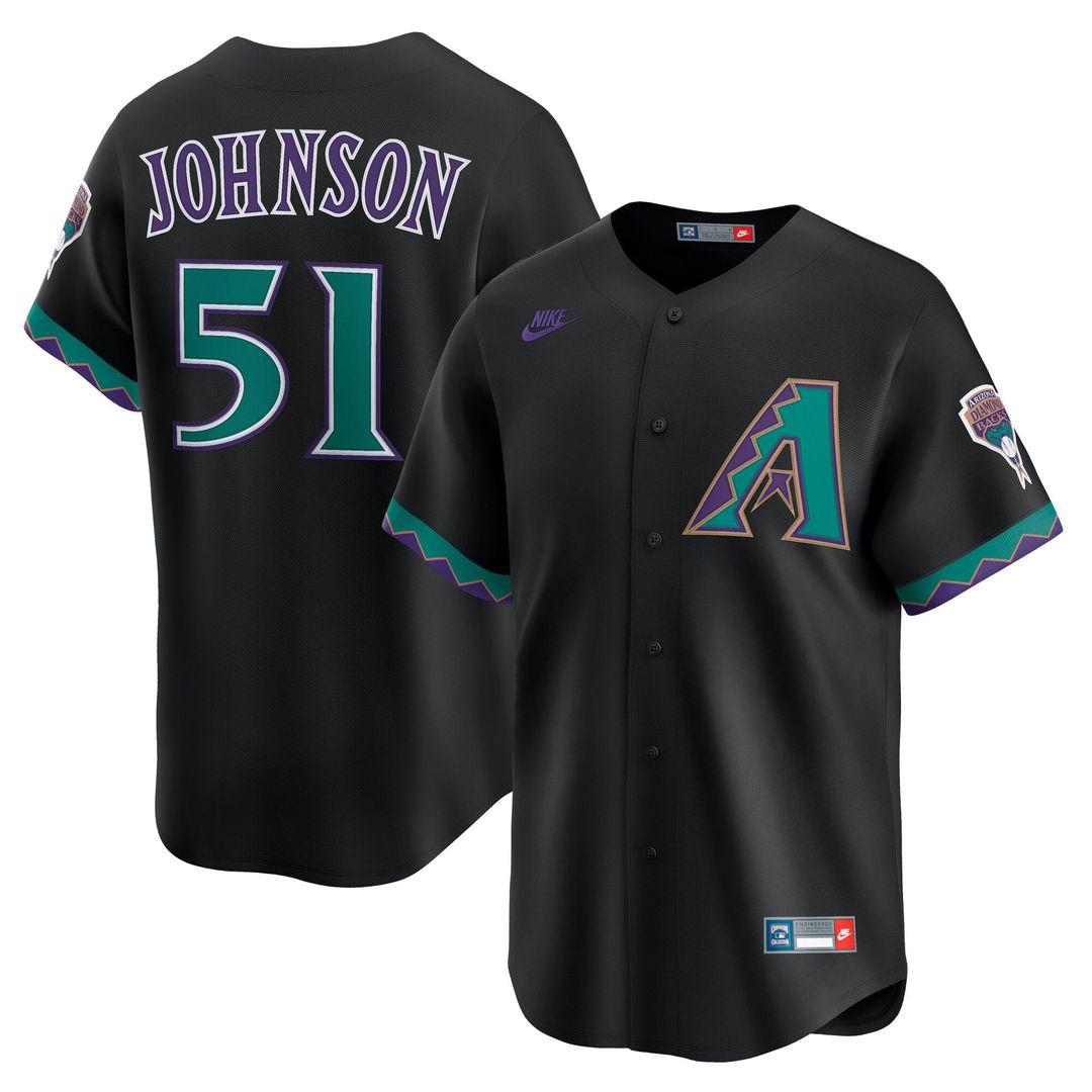 Randy Johnson Arizona Diamondbacks Throwback Cooperstown Collection Limited Jersey - Cream