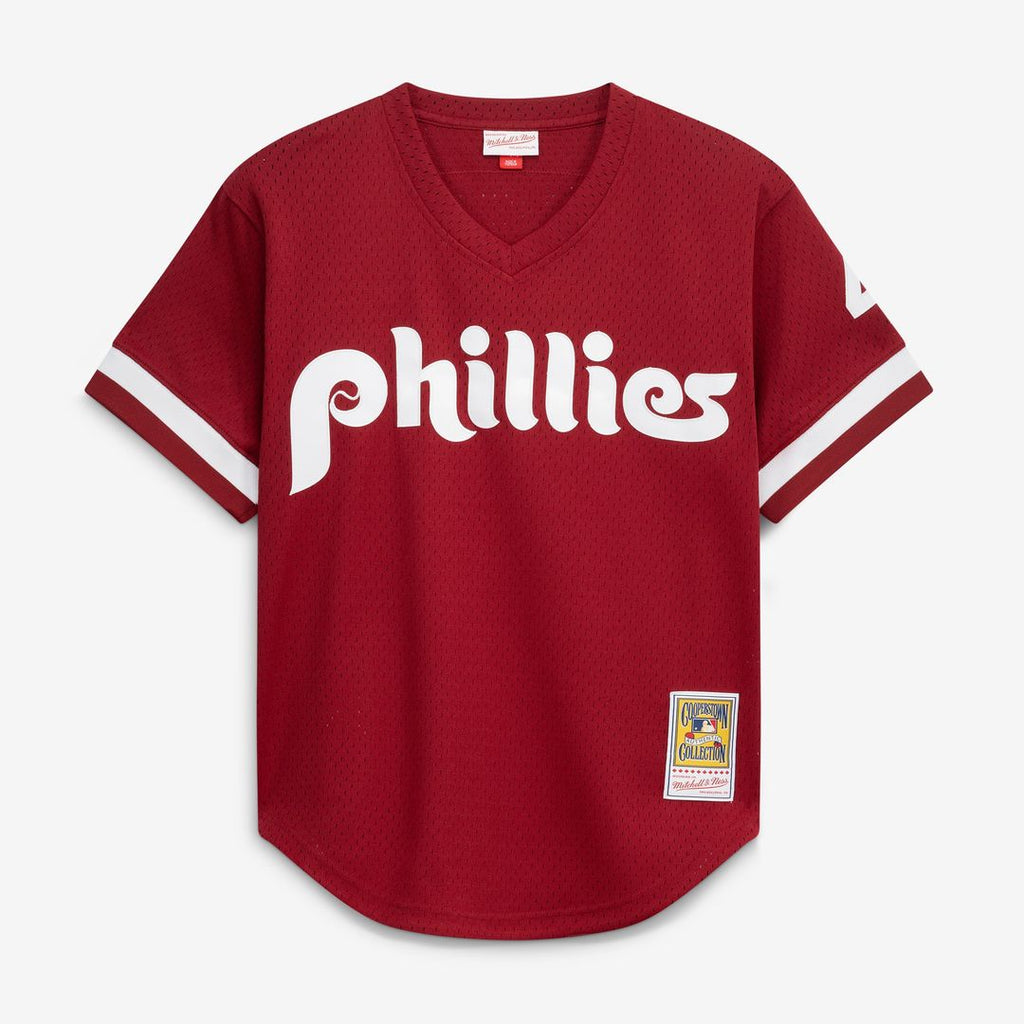 Lenny Dykstra Philadelphia Phillies Authentic Batting Practice Jersey - Scarlet