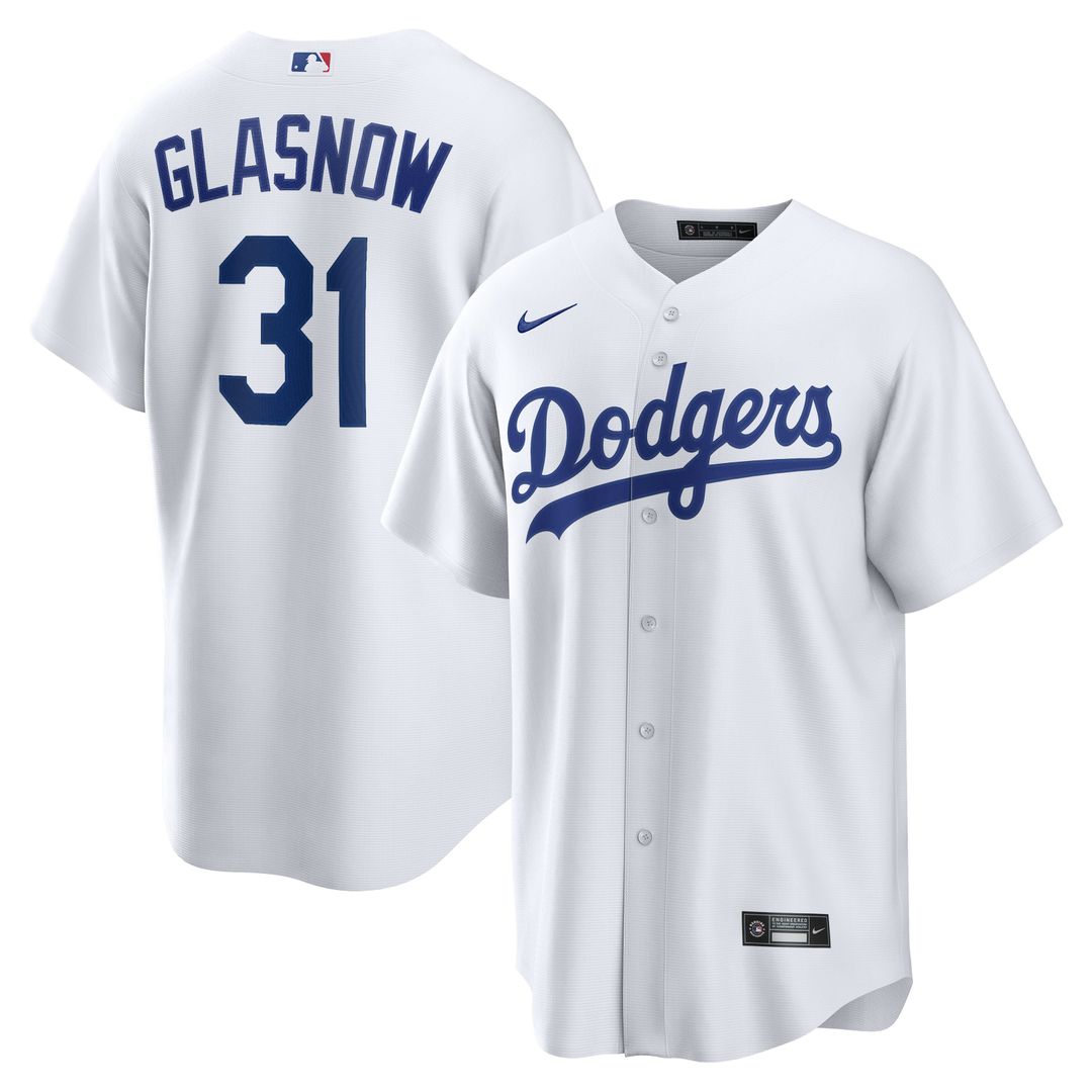Tyler Glasnow Los Angeles Dodgers Home Replica Jersey - White