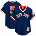 Nomar Garciaparra Boston Red Sox Big & Tall Cooperstown Mesh Batting Practice Jersey - Navy