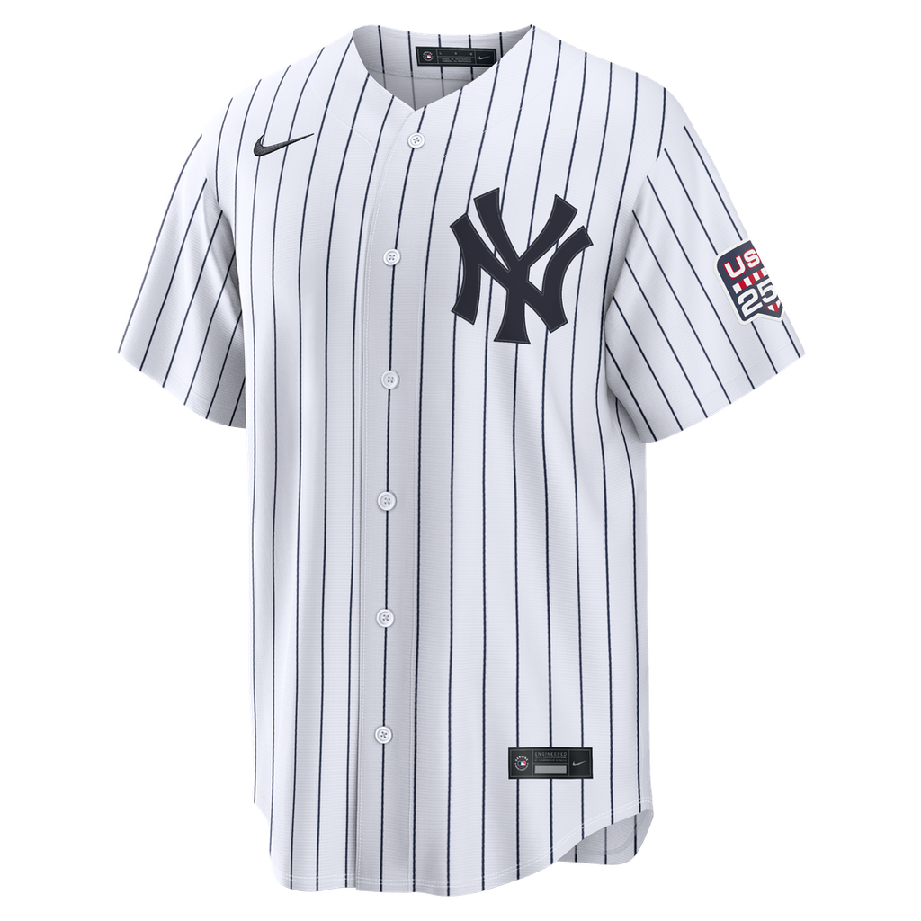 Fourth of July New York Yankees Giancarlo Stanton White USA 250 Stadium Jersey