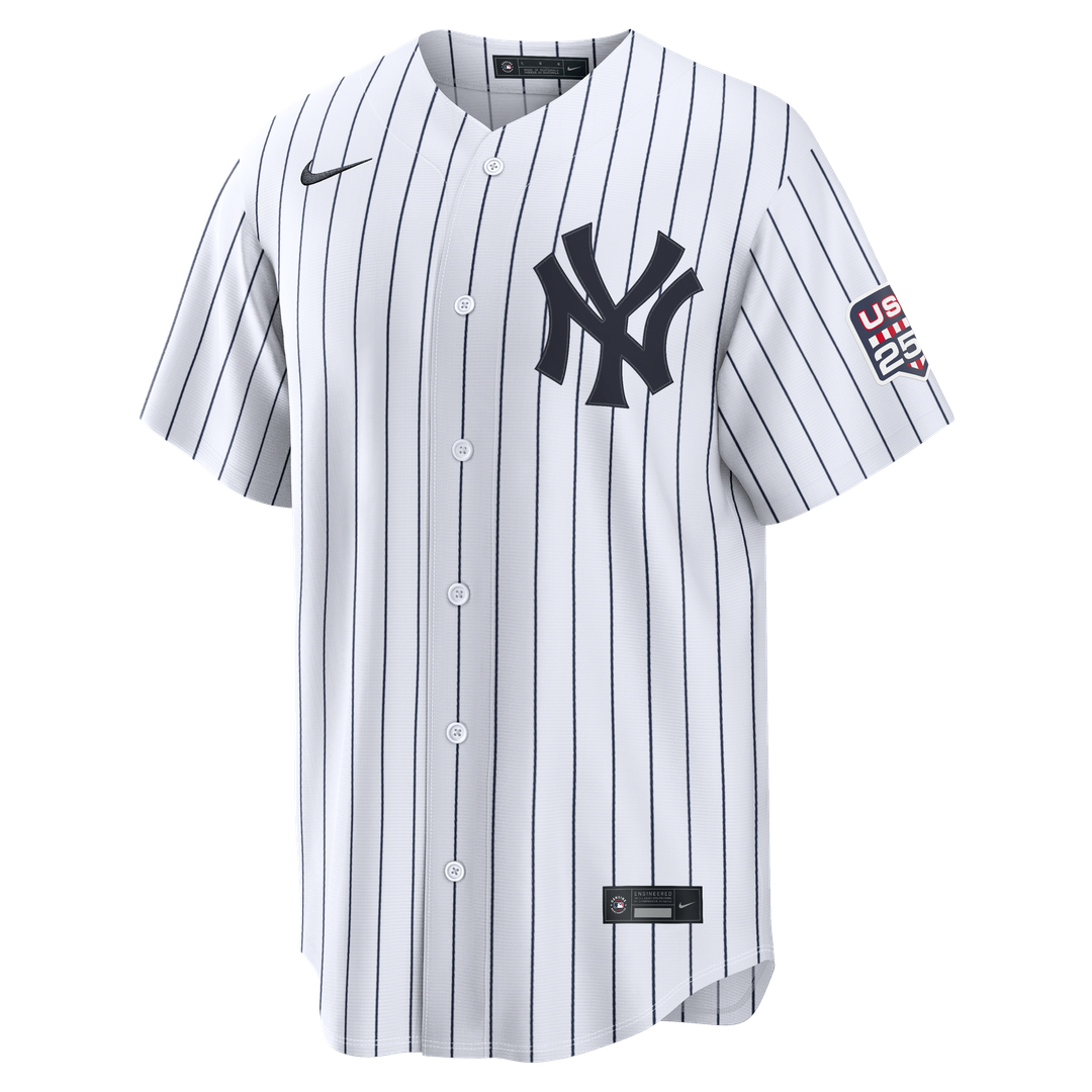 Fourth of July New York Yankees Giancarlo Stanton White USA 250 Stadium Jersey