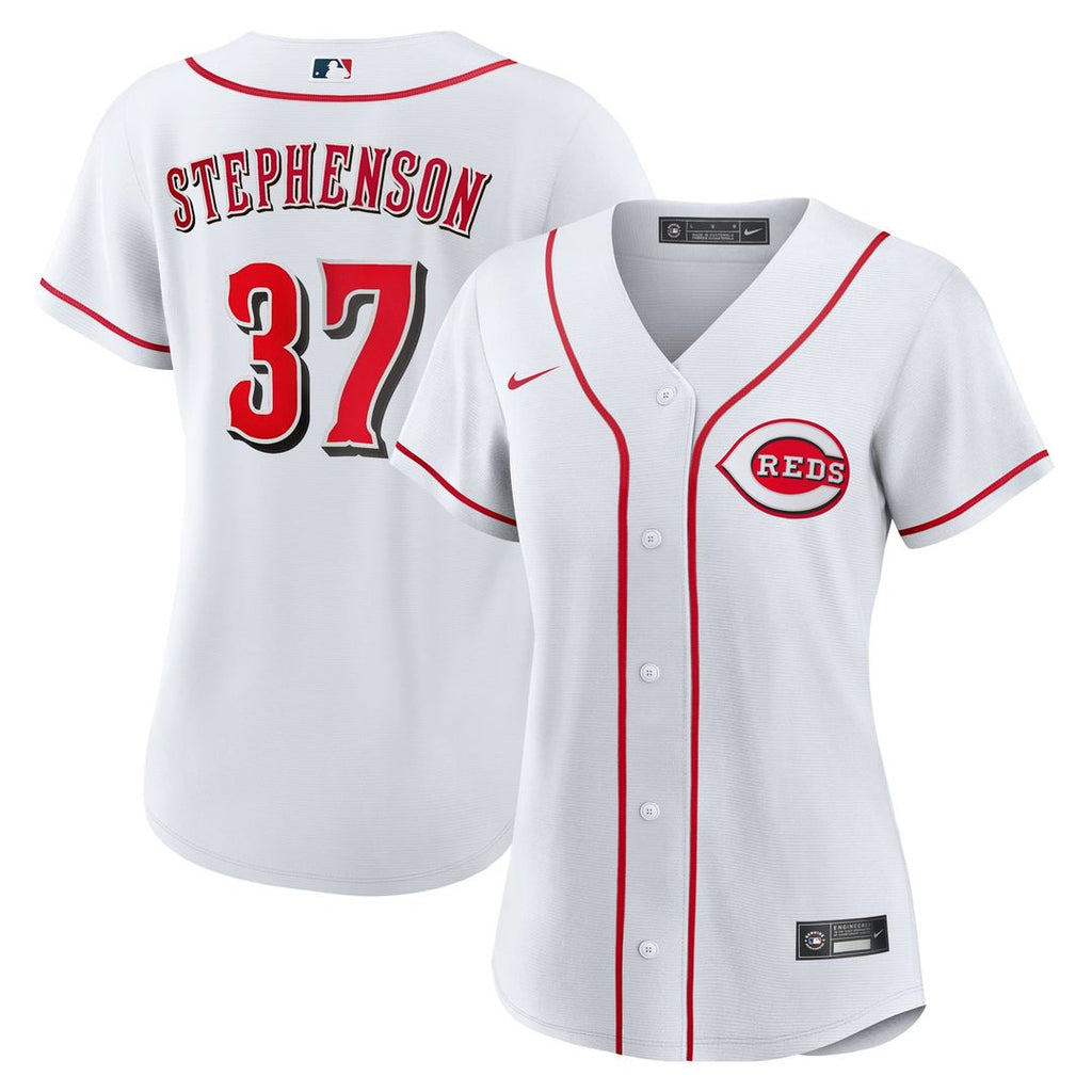 Tyler Stephenson Cincinnati Reds Women's Home Replica Jersey - White